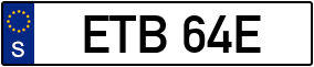 Trailer License Plate